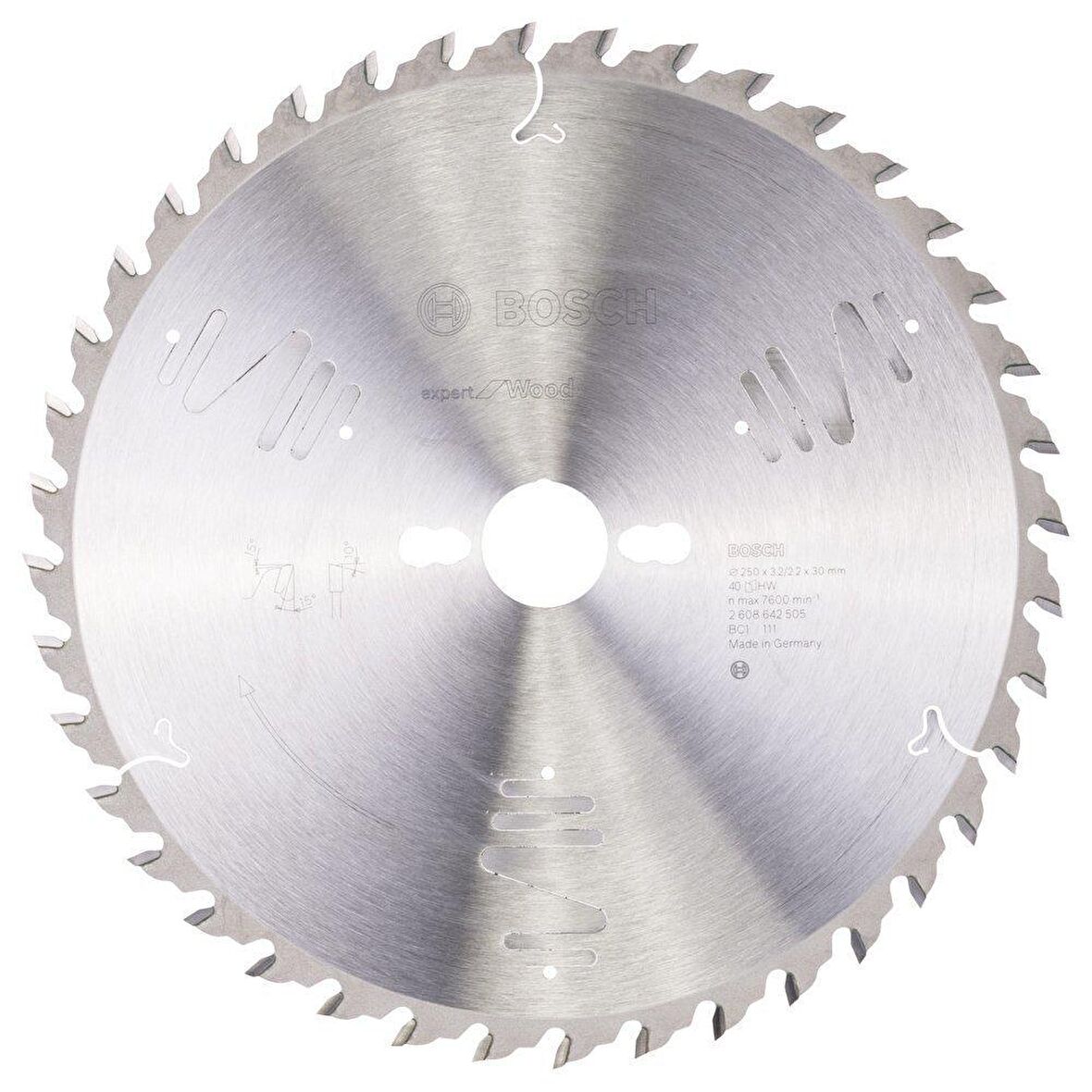 Bosch Ahşap | Sunta Daire Testere Bıçağı 250*30 mm 40 Diş Expert 2608642505